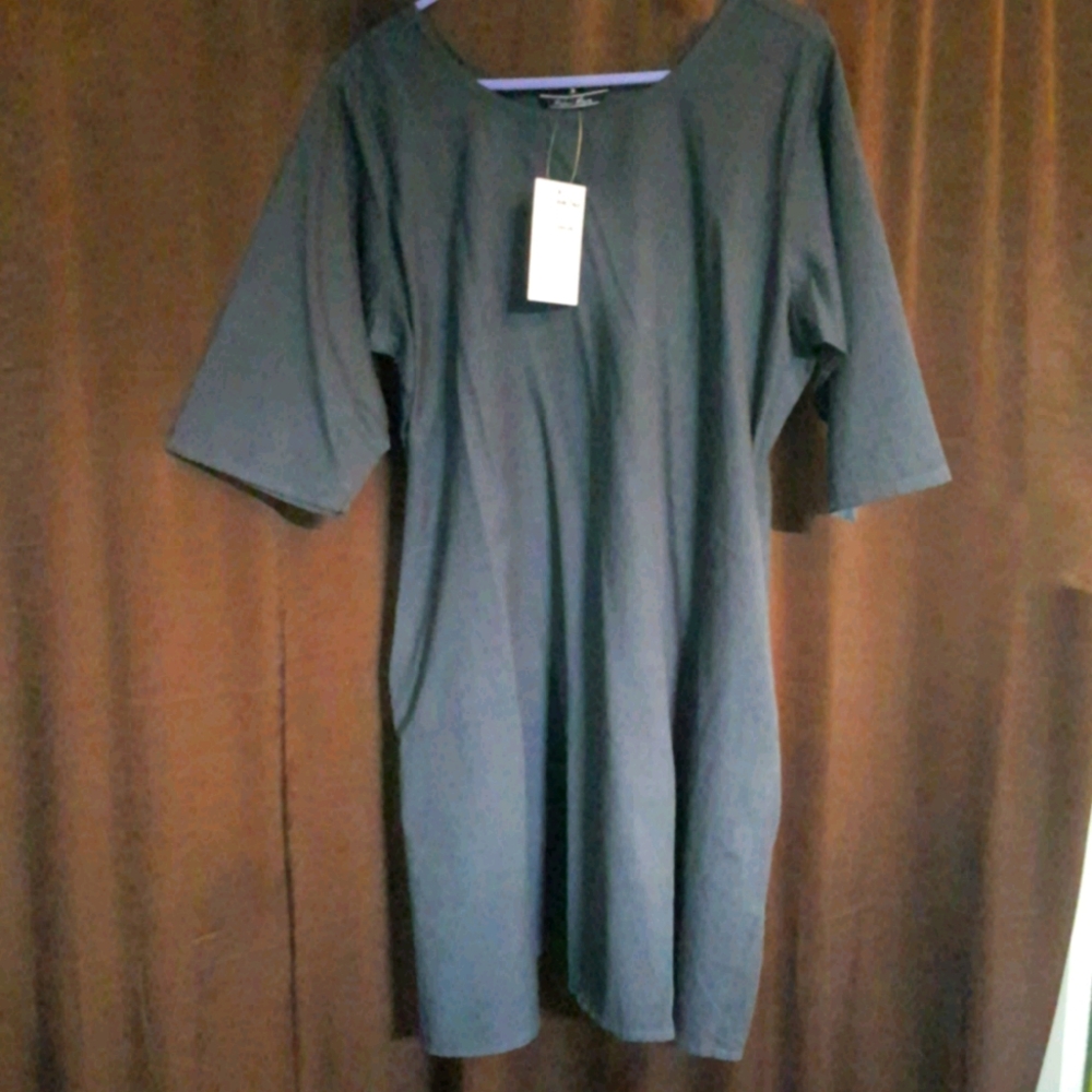 Lightweight Linen Dress with large pockets.